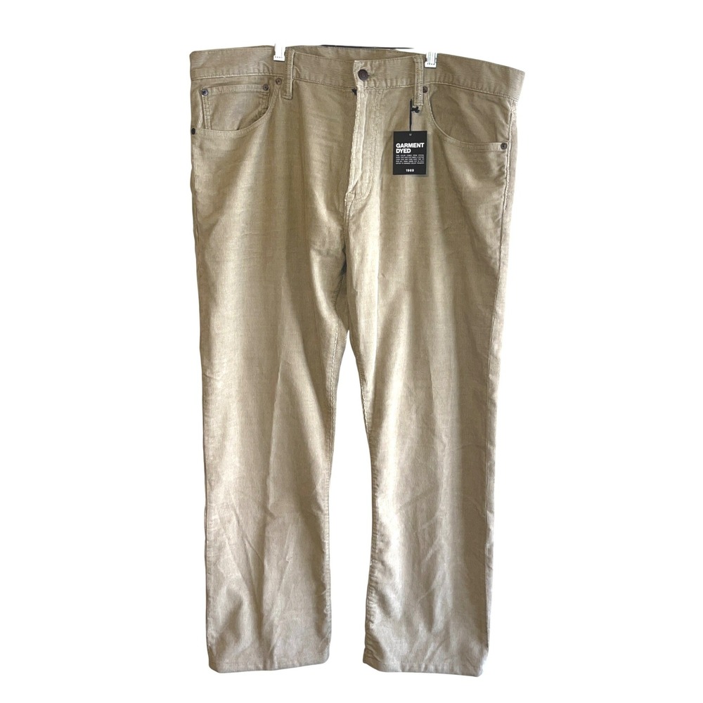 NWT GAP‎ 1969 Men's Straight Fit Corduroy Pants Khaki 38x32 90'S Y2K